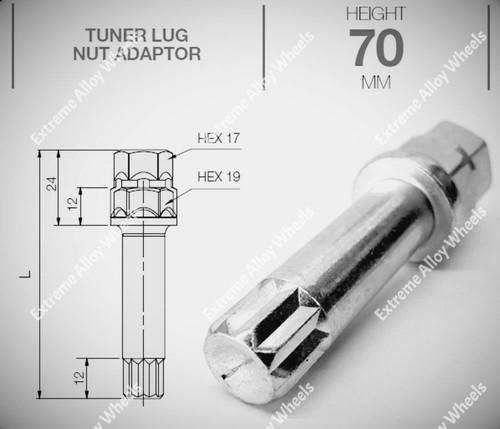 Alloy wheel tuner key - tuner, 10